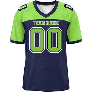 Camisetas de fútbol americano Logotipo personalizado Secado rápido Transpirable Malla de poliéster Sublimación Streetwear Ropa deportiva para Urban Plus Size - Product Image 1