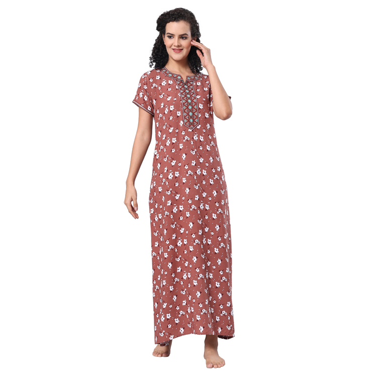 knee length dresses for ladies Buy Red Alpine Pleated Designer Nightgown for Women In India  9shines label