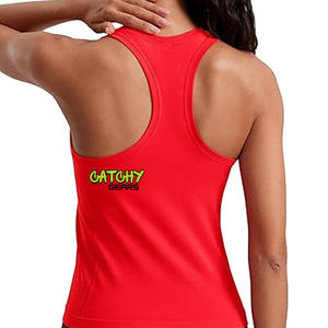 Hauts d'entraînement à séchage rapide pour femmes Racerback coupe ample débardeurs maille Yoga chemises athlétique course débardeurs sans manches vêtements de sport - Product Image 2