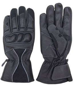 ถุงมือหนังสีดำแบบเต็มนิ้วสำหรับผู้ชาย พิมพ์ลายสำหรับขี่มอเตอร์ไซค์ แข่งรถ ระบายอากาศได้ดี เหมาะสำหรับการเดินทางในฤดูหนาว แข่งรถ ปรับแต่งได้ - Product Image 6