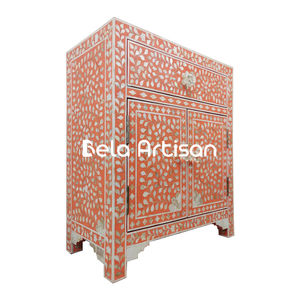 Mesa de Noche de Madera Maciza de Mango, Mesa Auxiliar Boho para Dormitorio, Mesa de Apoyo Rústica Natural, Mueble de Noche Artesanal Sostenible - Product Image 5