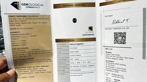 ไพลินสีน้ำเงินอมเขียวธรรมชาติไม่ให้ความร้อนอัญมณีไม่ผ่านการบำบัดจากมาดากัสการ์คุณภาพระดับ AAA พร้อมความมันวาว AAA การตัดและขัดเงาที่สมบูรณ์แบบ - Product Image 5