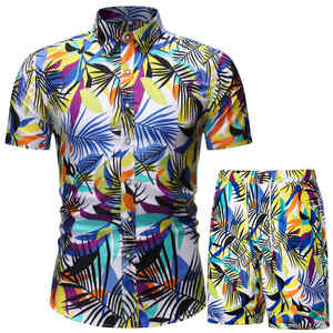Conjunto Hawaiano estampado para hombre, conjunto de manga corta de verano, camisa Floral informal, traje de dos piezas de playa, nuevo conjunto de moda para hombre - Product Image 6