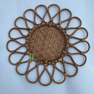 Nouvelle arrivée Plaques de chargement en rotin Boho Napperon en osier Offre Spéciale OEM de la plaque de chargeur en rotin chaud tendance du Vietnam - Product Image 1