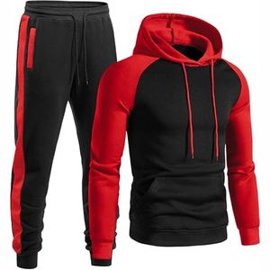 Kandari Sports Manufacture Premium Quality Zipper Hood y Gym Sweatpants Conjunto de chándal de dos piezas para hombre - Product Image 1
