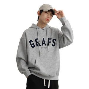 เสื้อฮู้ดแขนยาวสำหรับผู้ชายผ้าคอตตอน100% พิมพ์โลโก้ตามสั่งสำหรับฤดูใบไม้ร่วงฤดูหนาว2025 - Product Image 4
