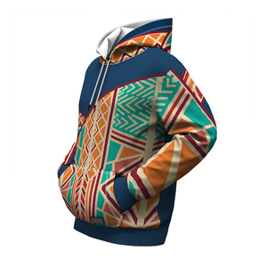 Sudadera con capucha transpirable de algodón 100% de alta calidad, impresa y bordada personalizada con técnicas de sublimación, Sudadera con capucha de sublimación básica - Product Image 4