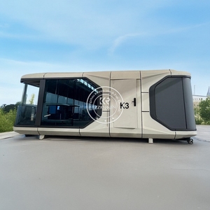 Capsule d'hébergement mobile portable sur roues, personnalisable, 40 pieds, 20 pieds, pour glamping, hôtel, mini-maison, capsule de vie de luxe, 2025 - Product Image 5