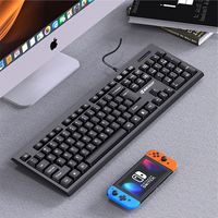 Vente chaude Ergonomique Étanche Mise En Page Personnalisée USB Ordinateur Portable De Bureau Standard Ordinateur Clavier Filaire Clavier Arabe