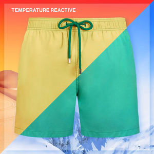 Pantalones Cortos Casuales para Hombre de Alta Calidad, Sensibles al Calor, Color Personalizado, Doble Capa, Secado Rápido, Impermeables, Cintura Elástica, Largo hasta la Rodilla - Product Image 5