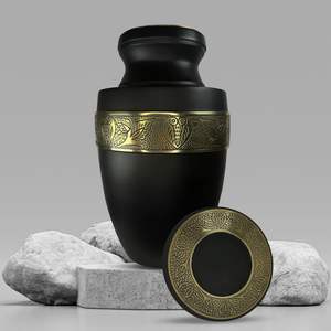 Urne de crémation humaine personnalisée pour adultes avec nom gravé personnalisé Date Navire pour les cendres et les séries Elite Lover Noir Taille personnalisée - Product Image 6