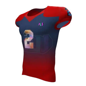 Full Set American Football Uniform with Personalized Number and Name Printing Short Sleeve Breathable for Adults Teams <b>Schools</b> - Product Image 3