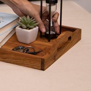 Bandeja de Madera Elegante Más Vendida con Asa Recortada para Té, Café, Uso en el Hogar, Hotel, Cocina, Restaurante, Juegos de Regalo - Product Image 6