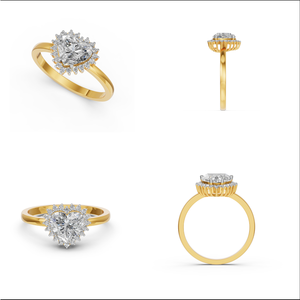 Bague de mariage en or massif 18 carats pour femme 1.69Cts VS Clarity EF Color Lab Grown Cut Diamond IGI Certified Engagement Parties Gifts - Product Image 5