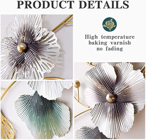 Nhà nguồn im lặng phòng khách trang trí đồng hồ treo tường Kim Loại Lớn Đồng hồ treo tường nghệ thuật thiết kế đồng hồ 1 người mua - Product Image 5