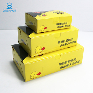 Anpassbare Wasserdichte Geprägte Luxuriöse Umweltfreundliche Weiße Karton Fast-Food Takeout-Boxen für Brathähnchen Lebensmittelechte Verpackung - Product Image 1