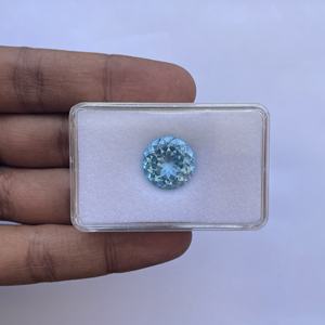 พลอยโทแพซเจียระไนทรงกลมสีฟ้าธรรมชาติขนาด10มม. 12มม. 16มม. 2025 - Product Image 4