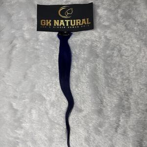 Coloré Clip-In Texture ondulée Midnight Purple Streaks Produit de cheveux humains 100% Real Remy Indian Hair Extensions - Product Image 5