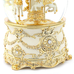 Resin <b>Musical</b> <b>Snow</b> Water <b>Globe</b> with Love Theme Handmade Customizable Decor Sculpture for Home & Gift - Product Image 3