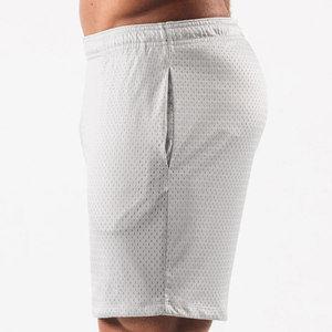 Pantalones cortos de gimnasio para hombre personalizados al por mayor 100% poliéster malla transpirable de alta calidad pantalones cortos de entrenamiento físico para trabajo antiarrugas - Product Image 2