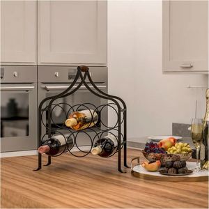 Estante metálico de diseño personalizado al por mayor para el hogar, restaurante, boda, fiesta decorativa, bar, estante de vino, organizador de almacenamiento de botellas - Product Image 5