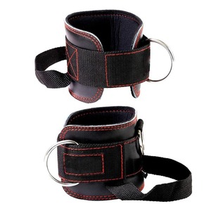 Correa de Tobillo de Cuero Profesional de Alta Calidad para Gimnasio, Correa de Tobillo de Cuero para Levantamiento de Pesas, Accesorios de Gimnasio para Entrenamiento de Compresión - Product Image 1