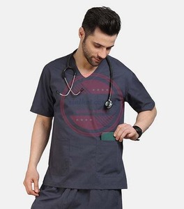 Tenue de gommage à 5 poches pour hommes, manches courtes, uniforme d'infirmière médicale hospitalière - Product Image 5