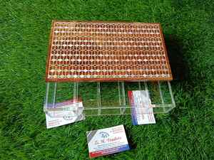 Caja Decorativa Acrílica de Diseño Nuevo Royal Artisan Pearl Elegance con Tapa de Madera con Incrustaciones de Nácar Hechas a Mano, Exhibición de Lujo para el Hogar - Product Image 4