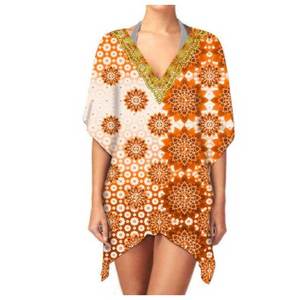 เดรสคาฟตันคอวีระบายอากาศได้ดีผ้าลำลองฤดูร้อน - Product Image 2