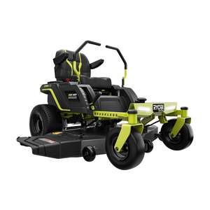 NOUVEAU RYOBIS 48 volts sans balais, 54 pouces, à prix réduit Tondeuse à gazon électrique à batterie 115 Ah à rayon de braquage nul - Product Image 1