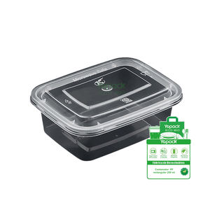 Stile americano 200ml rettangolare PP contenitore 300 pezzo Set di plastica spedizione dal Messico - Product Image 1