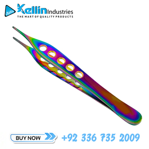 Pinces à pansements manuelles Adson, instruments chirurgicaux généraux de haute qualité, 15 cm, fabricant allemand Kellin Industries Sialkot - Product Image 3
