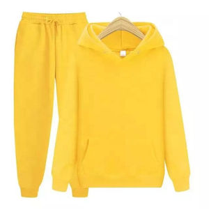 Ensemble de survêtement décontracté en molleton respirant de haute qualité pour l'automne, avec capuche élégante, pantalon de jogging et pantalon cargo - Product Image 3