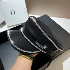 Casquette d'uniforme officielle personnalisée de haute qualité avec logo brodé et emblème en métal - Product Image 4