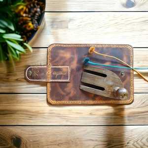 กระเป๋าใส่หนังสือเดินทางทำจากหนังแท้สำหรับการเดินทางกระเป๋าเงินสำหรับใส่หนังสือเดินทางของขวัญ LPH-0012 - Product Image 5