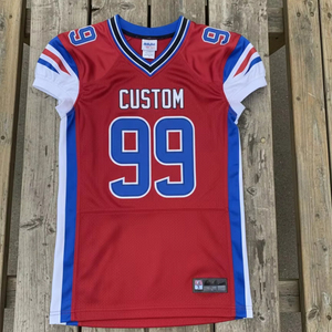 เสื้อฟุตบอลทีมอเมริกันพิมพ์ลายแขนกุดผ้าโพลีเอสเตอร์กันแบคทีเรีย100% ฤดูร้อนออกแบบได้ตามต้องการ - Product Image 1