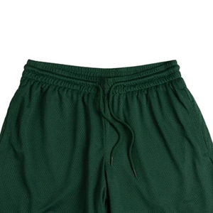 Pantalones Cortos de Baloncesto Verdes Personalizados para Hombre con Dos Bolsillos, 100% Algodón, Malla de Poliéster, Precio al por Mayor, Logotipo Personalizado con OEM - Product Image 3