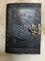 Maßgefertigte Pentagramm-Geprägte Leder- & Papier-A5-Notizbücher - Buch der Schatten für den Wiederverkauf an Lieferhändler