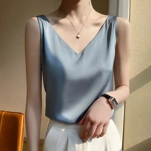 <b>Women</b> Sexy And Elegant Sleeveless High Neck Slim Fit <b>Vest</b> Nightclub Street Style New <b>White</b> Strap Casual Upper Outer Garment - Product Image 3