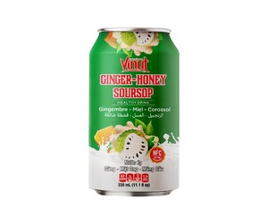 330ml para VINUT NFC Jengibre Miel Guanábana Bebida de jugo saludable Puré sin azúcar Fábrica de Vietnam (OEM ODM) Procesamiento natural - Product Image 1