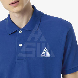Camiseta Polo de Tela Cómoda que Absorbe la Humedad Hecha en Pakistán, Camiseta Polo de Diseño Único para Hombre en Color Sólido - Product Image 2
