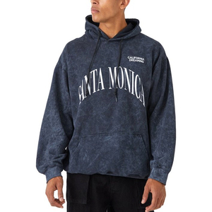Sweat à capuche Offre Spéciale sur mesure délavé à l'acide Sweats à capuche vintage délavés à l'acide de couleur unie pour hommes - Product Image 1