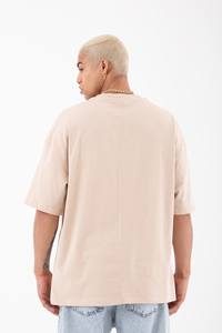 T-Shirt Oversize 100% coton pour hommes, épaules tombantes, décontracté, avec poche avant, impression de détail, qualité supérieure, vente en gros, 2023 - Product Image 3