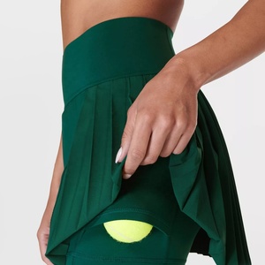 Nouvelle jupe de golf personnalisée, athlétique, taille basse, mini, avec poches, verte, jupe de tennis pour femmes, taille plus - Product Image 4