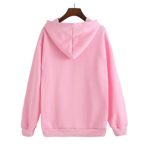 Sweat à capuche zippé vierge pour femmes avec logo personnalisé pull à manches longues en coton biologique polaire 500 gsm - Product Image 3