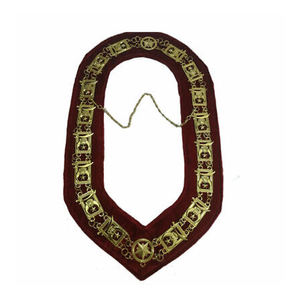 Collar Masónico de Cadena, Elegante, Duradero, de Metal, Ajustable, Cómodo para Eventos Ceremoniales de Logia, Reuniones y Uso Especial - Product Image 4