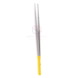 Pinzas de microcirugía de acero inoxidable 170mm rectas, semi-auriculares, DeBakey, instrumento quirúrgico de precisión reutilizable - Product Image 2