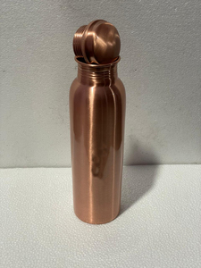 ขวดน้ำทองแดงบริสุทธิ์คุณภาพสูงสำหรับเข้ายิม,ขวดน้ำทองแดงบริสุทธิ์อินเดียสำหรับออกกำลังกายเล่นโยคะ950มล. - Product Image 4