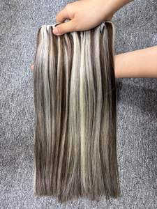 KERATIN HIGHLIGHT-Extensions de cheveux humains vierges à double cuticule alignée, cheveux 100% raides, vendeurs de paquets de cheveux en gros - Product Image 6