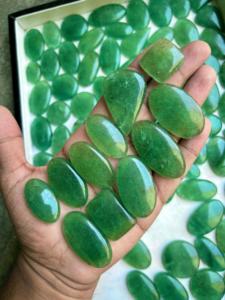 Natural Green Strawberry Quartz Cabochon Loose Fine Crystal Jewelry for Necklace Use Best Quality Product - Product Image 3